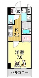 平野駅 徒歩4分 5階の物件間取画像